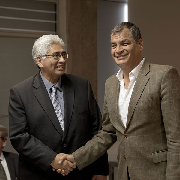 President Correa meets Castillo-Chávez