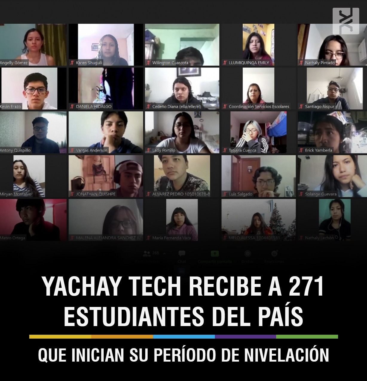 YACHAY TECH WELCOMES 271 STUDENTS FROM ACROSS THE COUNTRY TO THEIR LEVELING PERIOD