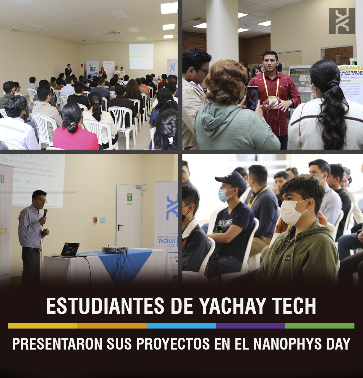 ESTUDIANTES DE YACHAY TECH PRESENTARON SUS PROYECTOS EN EL NANOPHYS DAY