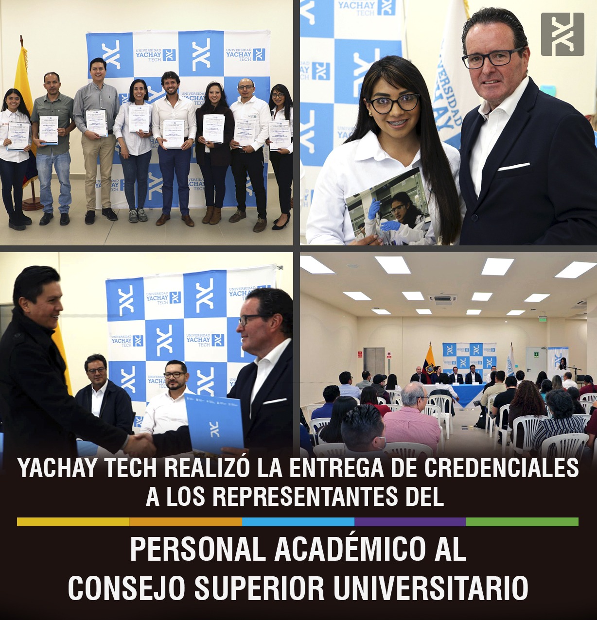 YACHAY TECH DELIVERED ID CARDS TO ACADEMIC REPRESENTATIVES TO THE SUPERIOR UNIVERSITY COUNCIL
